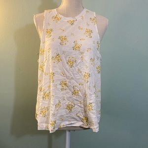 Loft-NWT
L Tank white with yellow flowers